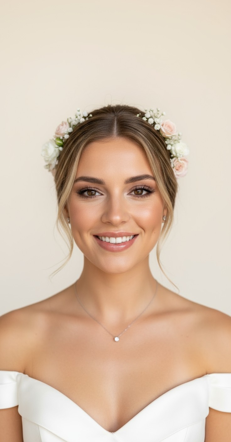 After Real Flower Bun Hairstyle